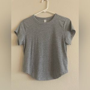 grey crop top